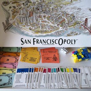 Vintage San Franciscopoly board game from 1989